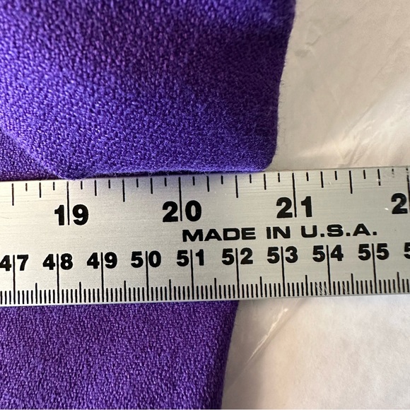 Vintage Women’s Purple Blazer Jacket size 14 - Picture 8 of 11